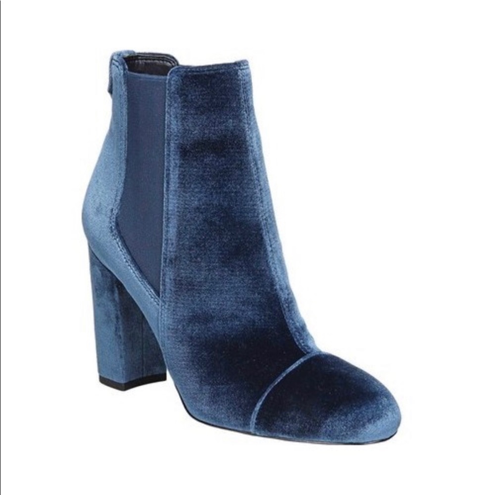 NWT Sam Edelman Blue Velvet Booties